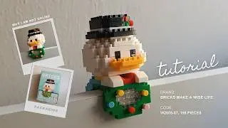 How to Build Donald Desktop Deco for PC Bricks Make a Wise Life W2605-07 Tutorial | Hang On Pendant