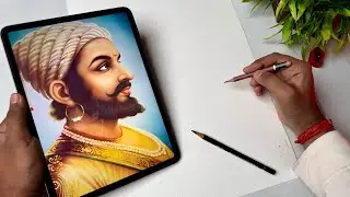 Chhatrapati  Shivaji Maharaj Drawing,  Outline Tutorial 😍