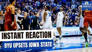 INSTANT REACTION: BYU UPSETS IOWA STATE | COUGARS GET A QUAD 1A WIN! | Church Ball Pod
