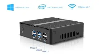 XCY X30 Series Fanless Mini PC Intel Core i3 i5 i7 Processors