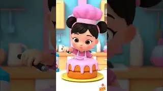 Little Girl Making Cake 🎂👧 | Cute & Fun Baking for Kids #viral #shorts