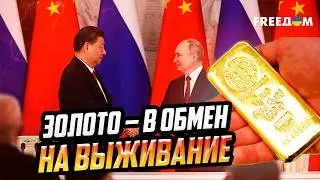 Москва – ВЫГОРАЕТ: РФ распродает золотой запас Китаю, затыкая бюджетные ДЫРЫ