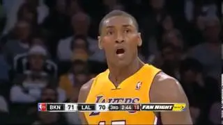 Reggie Evans Flop Against Lakers Metta World Peace That Got Him Fine From the NBA