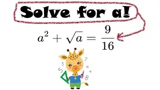 Fun Equation Problem! - Solve For 