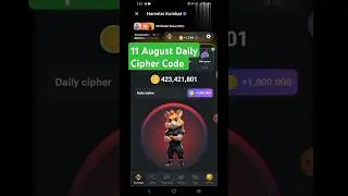 11 August Daily Cipher Code. Hamster Kombat 11 August Daily Cipher Code Solve 2024