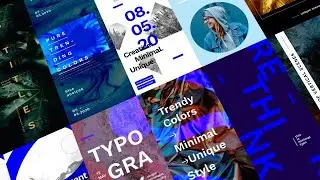 Vertical Typography Collection After Effects Templates