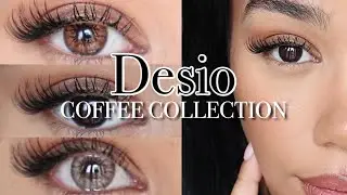 DESIO COFFEE COLLECTION ON BROWN EYES! HONEST REVIEW & TRY-ON