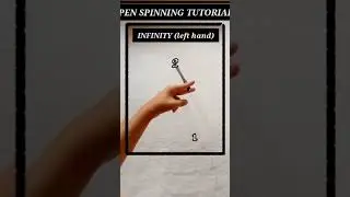 Pen Spinning Tutorial Infinity ( left hand ) #ꜱʜᴏʀᴛꜱ #penspinning