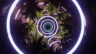 [4K] Looping Palm Tree Tunnel - AMAZING VISUALS