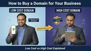 1️⃣ How to Buy a Domain for Your Business | Low Cost vs High Cost Explained