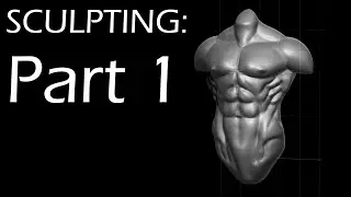 B) Part 1: Sculpting The Torso - Curvy 3D Character Tutorial