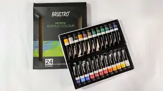 Brustro Acrylic Paints | Unboxing #shorts #youtybeshorts #trending #art