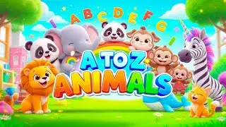 ABC Animals Song 🦁🐼 | A to Z Smiling Animals | Fun Alphabet Learning for Kids