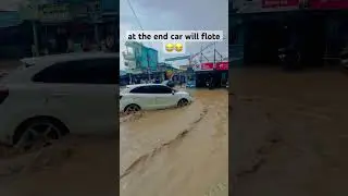 car floating in stuck water #subscribers #youtubeshorts #mohitkhatana #trend #baleno2022modified