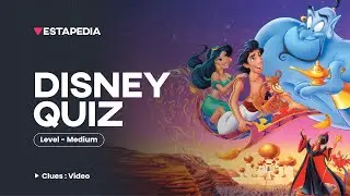 Disney Quiz / Trivia Challenge: MEDIUM | 𝙑𝙞𝙙𝙚𝙤 𝘾𝙡𝙪𝙚𝙨  (5 mins) #disneychallenge