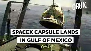 SpaceX's First Manned Mission Makes Successful Splashdown | Elon Musk