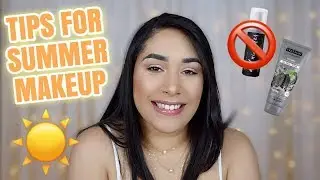 HOW TO SURVIVE SUMMER WITH OILY SKIN | MY GO TO SUMMER MAKEUP LOOK