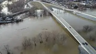 Frankfort Kentucky river flooding (3/2/2021)