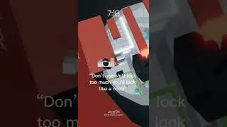 &ldquo;Dont use shift lock too much&rdquo; 😔