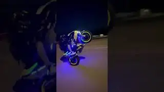 Night wheelies hit different 💫✖ #R1