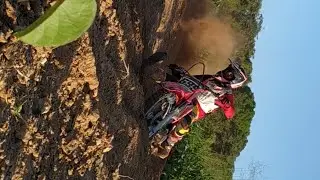 Testando foco racing no treino de motocross!!!