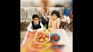 fruit day celebrated in school  #fruitday