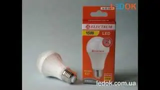 Светодиодная лампа Electrum A-LS-0381 видео + характеристики LED-лампы