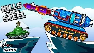 ВРАГ не ПРОЙДЕТ! БИТВА против ТАНКА МАМОНТ! Безумная ИГРА Hills of Steel от Play Games
