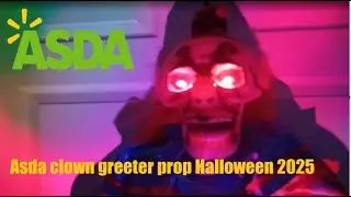 Asda clown greeter review Halloween 2025