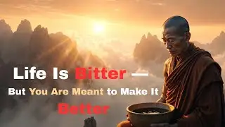 Life Is Bitter But You Are Meant to Make It Better  Monks Wisdom on Turning Pain into Peace