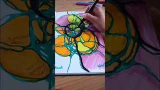 Neurographica ✍🏼 creating new neutron connections by drawing lines and shapes 🎨 art therapy