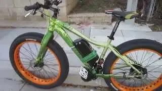 BaFang 1000 Watt Mid-drive E-bike Conversion---Belt Cam Test Ride