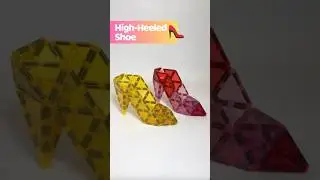 MagneticTiles 👠 GLAMOROUS MAGNETIC HIGH HEEL SHOE! ✨#MagneticFashion #HighHeelShoe #magnetictiles