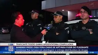DF ALERTA - Bandido preso joga fora chave de apê para fugir do flagrante