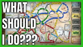 Close Game of Ticket to Ride Europe! Not Sure What I Should Do?