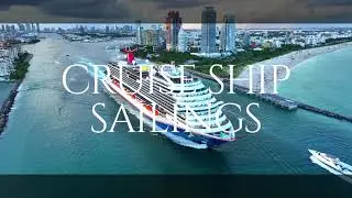 CRUISE SHIP SAILINGS | CARNIVAL HORIZON | DRONE | PORT OF MIAMI
