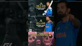 Virat Kohli 😱😱and Kl Rahul Strike Rate #shorts #cricketmemes #cricket #trending #championtrophy