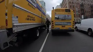 Lane splitting through NYC on Dualtron Thunder 2
