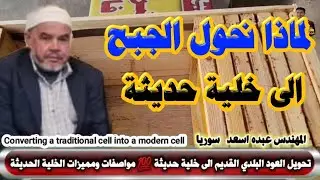 افضل الطرق والمواصفات والمميزات في الخلية الحديثة💥تحويل الجبح الى خلية حديثة💯المهندس عبده اسعد