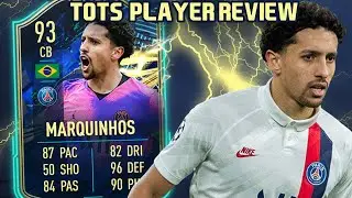 THE BRAZILIAN WALL! 93 TOTS MARQUINHOS PLAYER REVIEW! FIFA 21 ULTIMATE TEAM