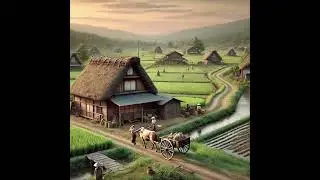 rice fields village #animation #village #villagevlog #shorts