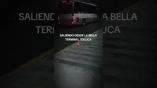 Flecha roja saliendo desde la terminal de toluca #buseselectricos #flechabus