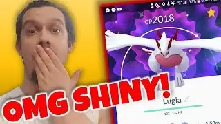 SHINY LUGIA ENCOUNTER!! HYPED REACTION! (Pokemon GO Live #16)