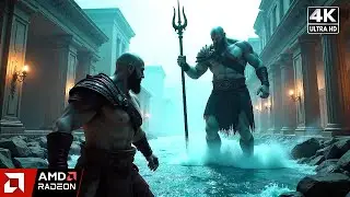 God of War 3 Poseidon Fight 🔱 | 4K 120FPS PC