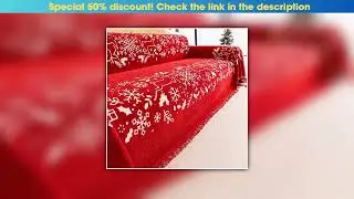 Exclusive 2025 Christmas-Themed Sofa Cover All-Season Universal Full Cover Sofa Cover Red Festive M