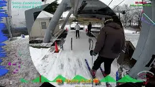 Горнолыжный курорт Ski Liberty⛷️🏔️⛷️Пятница, 2 января 2026 г., температура ~27-28°F 👯‍♀️👯‍♀️👯‍♀️С...