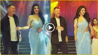 Australian Cricketer David Warner Dance With Sreeleela At Robinhood Trailer Launch