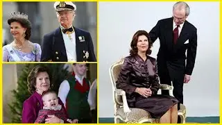 💕&hearts;️Королева Сильвия и король Карл Густав с маленькой принцессой Мадлен и семьей принцессы Виктории❣️