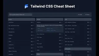 Tailwind CSS Cheat Sheet Tool Presentation