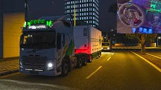 VOLVO FM 2021 DELIVERING KARRENLEER -#eurotrucksimulator2  | #LOGITECHG29 +HSHIFTER(mantransmission)